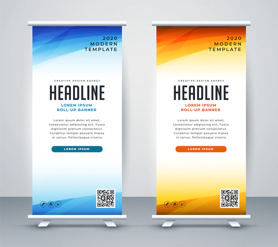 professional roll up stand banner template design 1017 17361