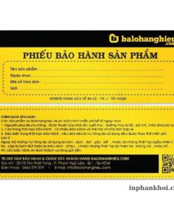 Mẫu giấy bảo hành sản phẩm