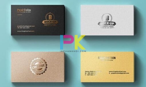 Giấy mỹ thuật phổ biến dùng để in card visit