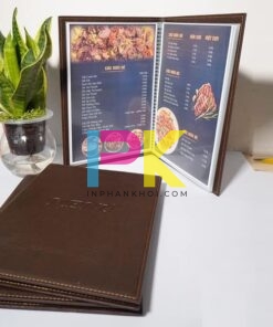 In menu bìa cứng tại Xưởng In Phan Khôi
