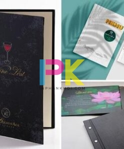 In menu bìa cứng tại Xưởng In Phan Khôi