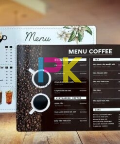 in menu nhựa chất lượng cao tại Xưởng In Phan Khôi