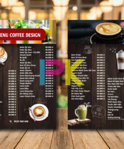 Mẫu in menu quán trà sữa mới