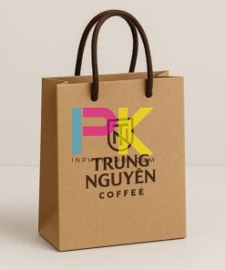 In túi giấy kraft mẫu túi cafe