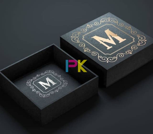 Hộp giấy cao cấp ép kim logo thương hiệu
