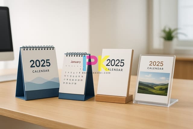 Mẫu lịch để bàn 2025 đẹp – xu hướng thiết kế mới nhất