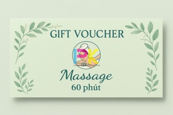 Mẫu phiếu quà tặng spa đẹp, voucher massage thư giãn