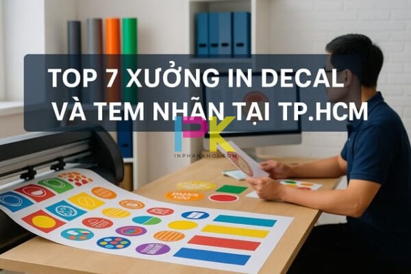 Top 7 xưởng in decal và tem nhãn tại TP.HCM uy tín, chất lượng cao