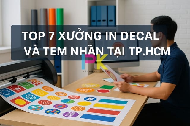 Top 7 xưởng in decal và tem nhãn tại TP.HCM uy tín, chất lượng cao