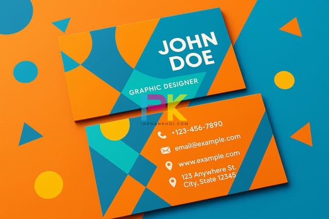 Mẫu card visit hiện đại sáng tạo nhiều màu sắc