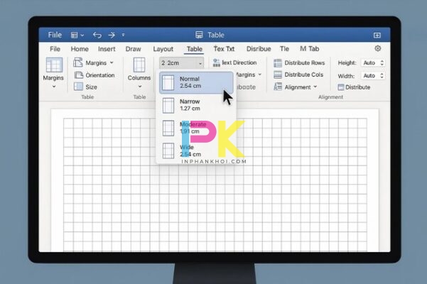 Tải mẫu giấy 5 ô ly chuẩn Word A4 miễn phí, file đẹp, in ngay 1 Hướng dẫn tạo mẫu giấy 5 ô ly trong Microsoft Word từng bước