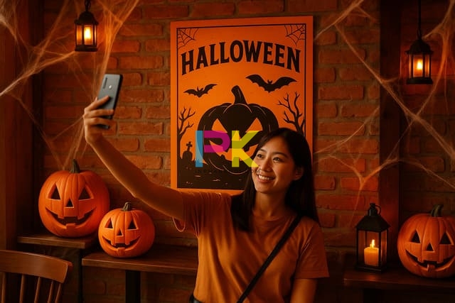 Bộ sưu tập mẫu poster Halloween đẹp – In nhanh, sắc nét cho mùa lễ hội 6 Không gian trang trí Halloween với poster treo tường nổi bật