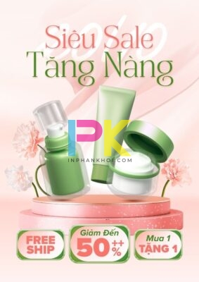 Mẫu poster 20/10 đẹp & ấn tượng – in nhanh, chuẩn màu tại Xưởng In Phan Khôi 7 Mẫu poster 20 10 ưu đãi mua mỹ phẩm