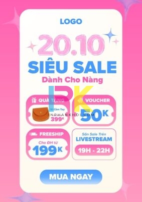 Mẫu poster 20/10 đẹp & ấn tượng – in nhanh, chuẩn màu tại Xưởng In Phan Khôi 12 Mẫu poster 20 10 voucher giảm giá