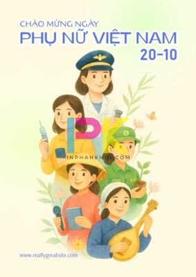 Mẫu standee chúc mừng ngày phụ nữ Việt Nam