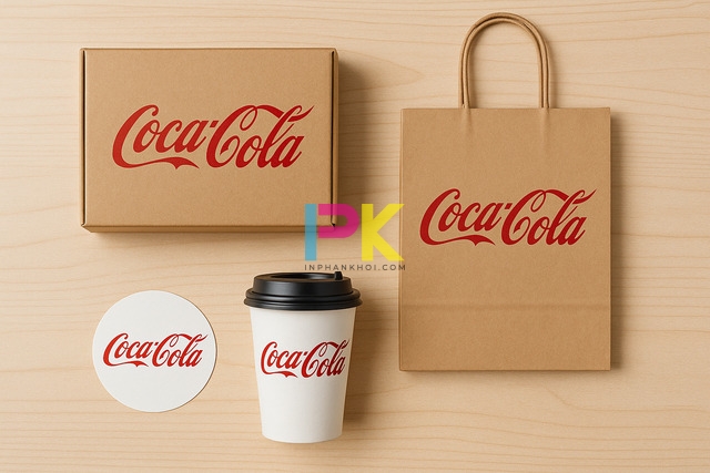 65+ Mẫu logo đẹp 2025 | Gợi ý logo theo ngành & dễ in ấn 6 Ứng dụng mẫu logo đẹp trên hộp giấy, túi giấy và tem decal in ấn thực tế.
