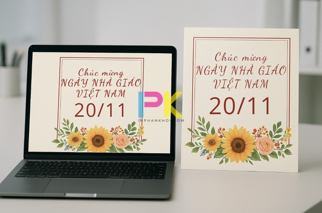 Tải mẫu thiệp chúc mừng 20/11 đẹp, sang trọng và dễ in tại TP.HCM 10 Bộ file thiệp chúc mừng 20/11 đẹp định dạng PDF, Word, JPG do Xưởng In Phan Khôi cung cấp